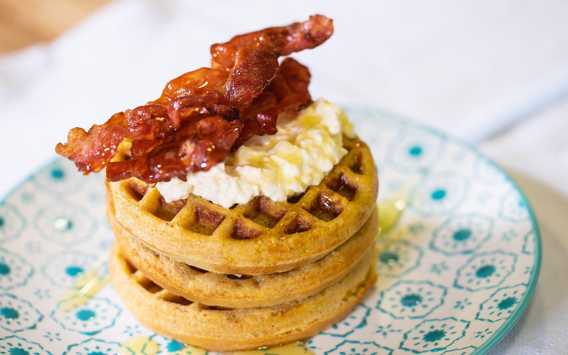 Waffles de maíz