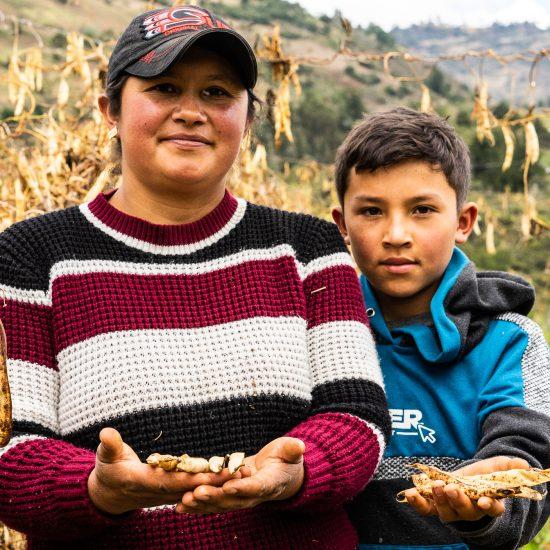 “El cultivo de fríjol ha ayudado a que mis hijos salgan adelante y a tener el sustento del día a día: Maribel, Úmbita, Boyacá