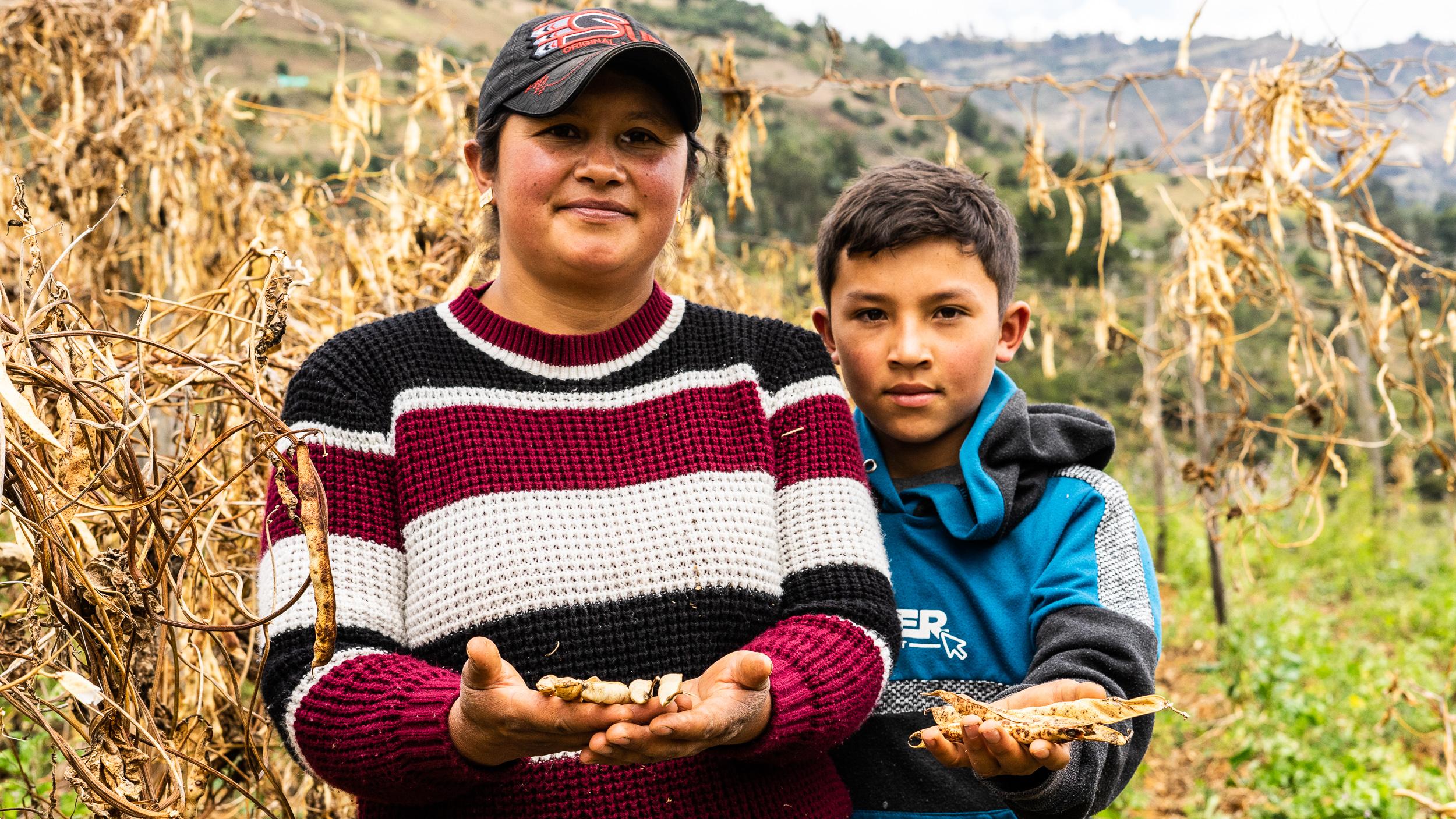 “El cultivo de fríjol ha ayudado a que mis hijos salgan adelante y a tener el sustento del día a día: Maribel, Úmbita, Boyacá
